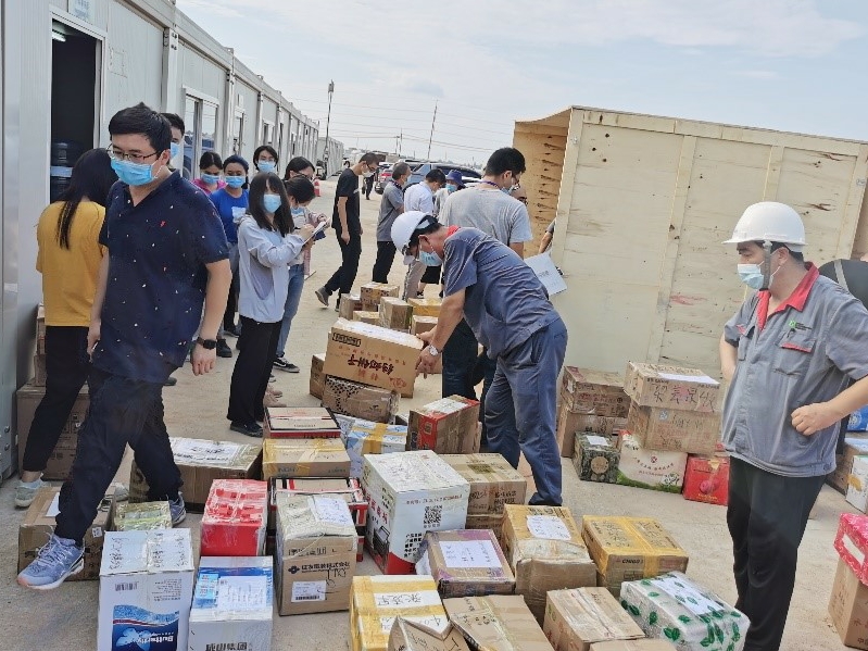 支援物资顺利抵达环球国际泰国工厂